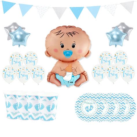 ZESTAW BALONY TALERZYKI KUBKI Baby Shower Chrzest 9157695669 Allegro Pl