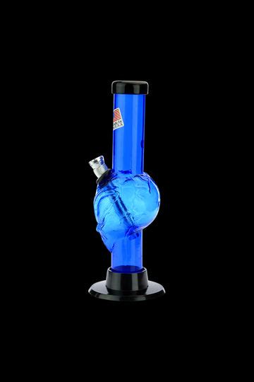 Acrylic Straight Alien Base Mini Bong - Lightweight and Durable