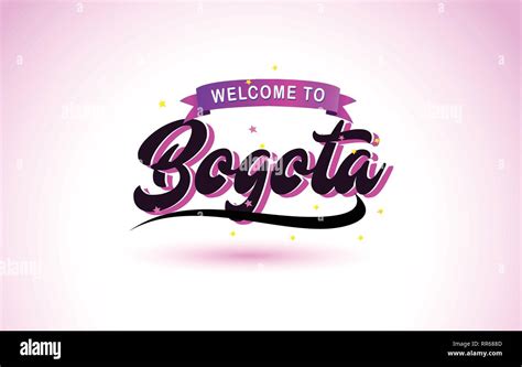 Bogota Welcome To Creative Text Handwritten Font With Purple Pink