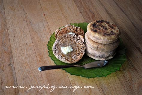 Joseph's Grainery: Whole Wheat English Muffins