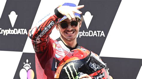 Moto GP Francesco Bagnaia en demostración en el Gran Premio de Austria