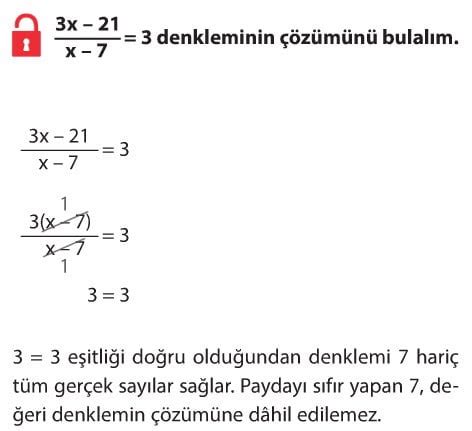 Doğrusal Denklemler Çözümlü Sorular 8 sınıf matematik örnekler cevapları