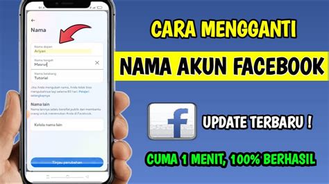 Cara Ganti Nama Fb Cara Mengganti Nama Facebook Youtube