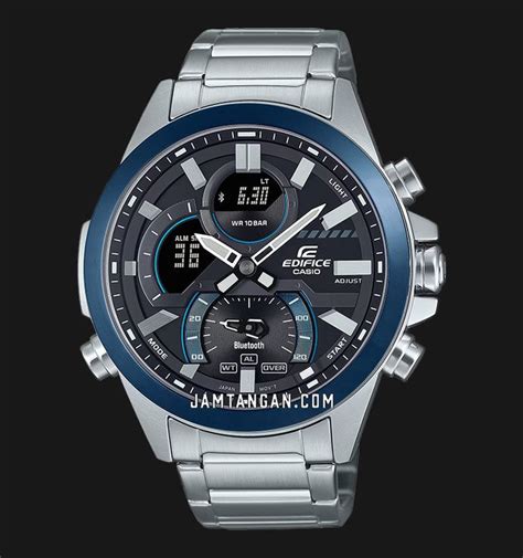 Casio Edifice Ecb Db Adf Smartphone Link Model Digital Analog Dial