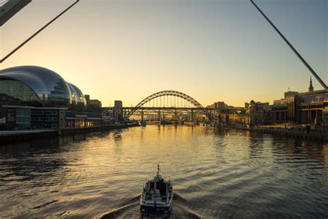 Tyne Bridge Sunset Editorial Image Image Of Gateshead 100592710