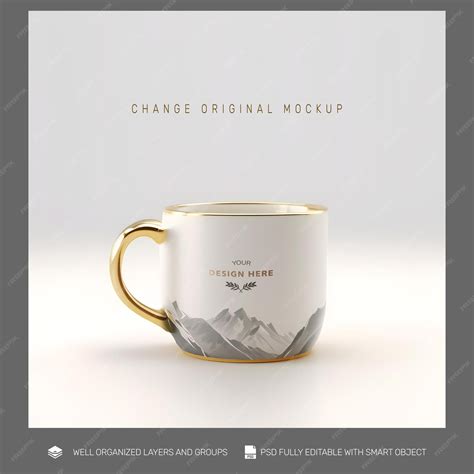 Premium PSD | Free psd mockup white mug