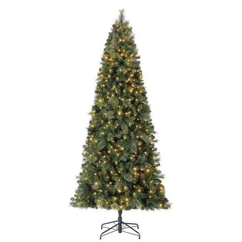 Home Heritage 9 Ft Cashmere Pine Pre Lit Traditional Slim Artificial