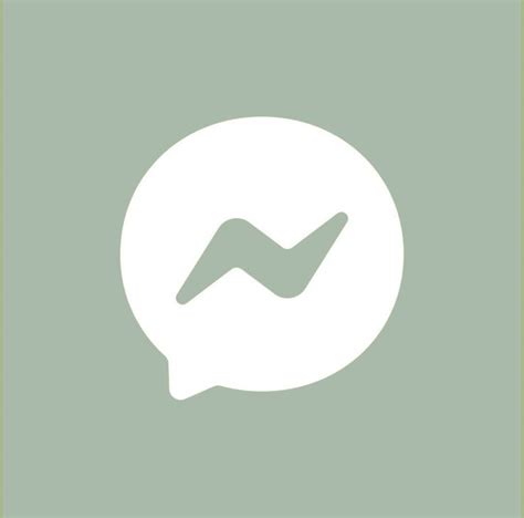 Sage Green Messenger Icon In 2022 Youtube Banner Backgrounds Icon