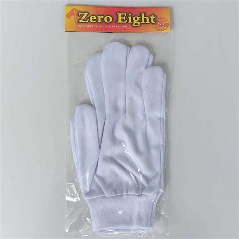 Jual Sarung Tangan Paskibra Kecil Zero Eight Kaos Tangan Putih Pramuka