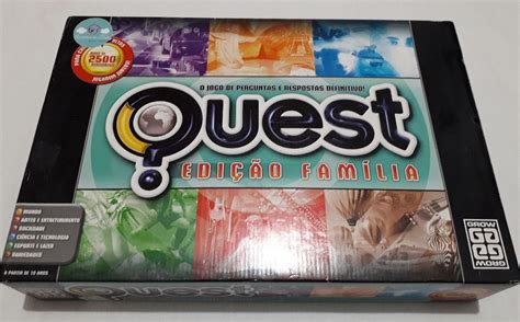 Jogo Quest Edi O Fam Lia Jogo De Tabuleiro Grow Usado Enjoei