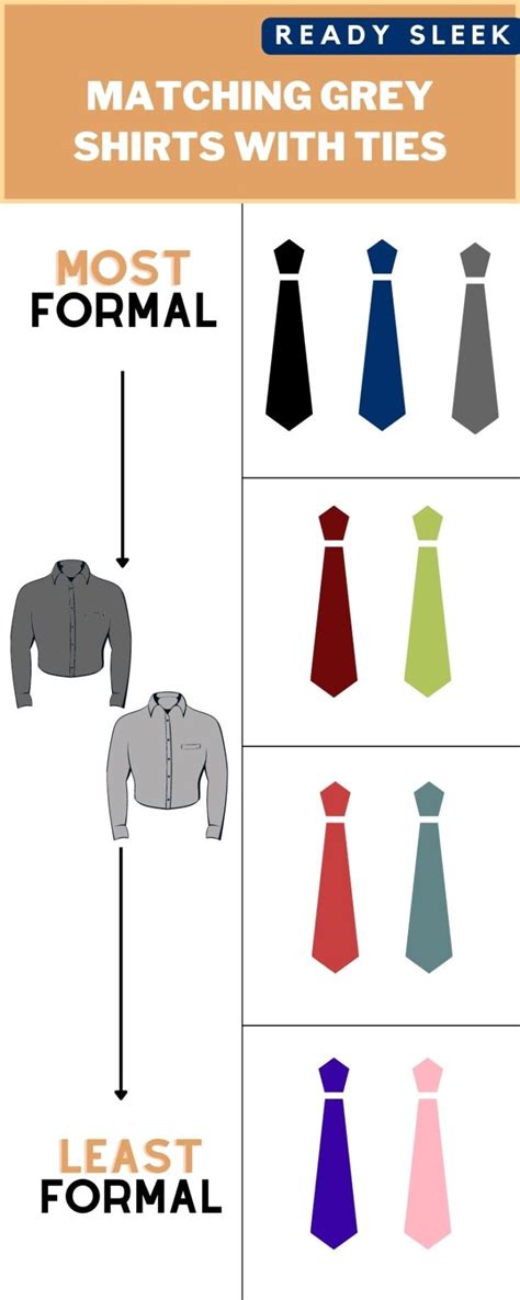 What Color Tie Goes With A Grey Shirt Pics Ready Sleek