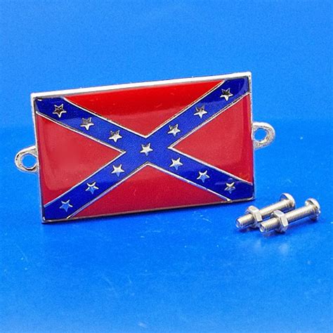 591CON Enamel Nationality Flag Badge Plaque USA Confederate Badges