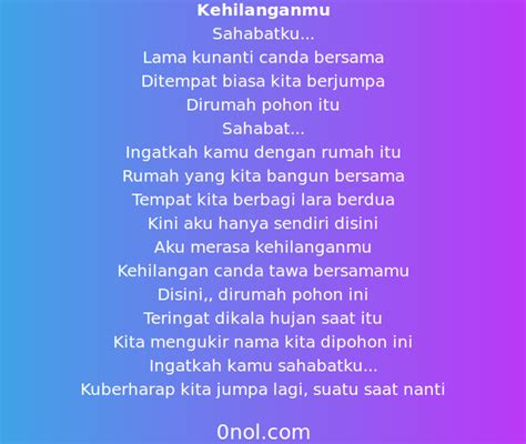 Get Contoh Puisi Anak Tentang Sahabat Images Contoh Puisi