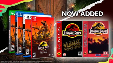 Sega Genesis Jurassic Park Games Join The Classic Games Collection Jurassic Outpost