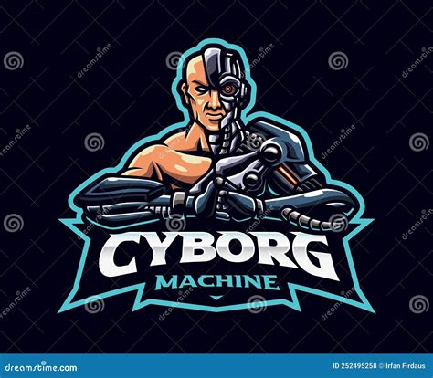 Cyborg Mascot Logo Design Stock Vector Illustration Of Mechanical