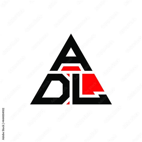 Adl Triangle Letter Logo Design With Triangle Shape Adl Triangle Logo