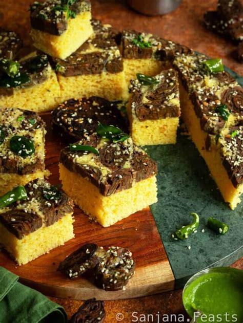 Patra Dhokla Healthy Indian Snacks Sanjana Feasts