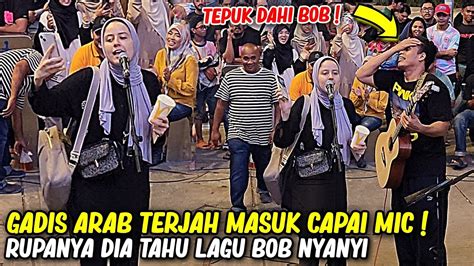 Berani Gadis Arab Terjah Masuk Capai Mic Rupanya Dia Nak Sambung Lagu