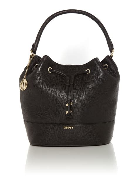 Dkny Tribeca Black Bucket Bag In Black Lyst