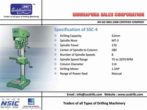 32mm Cap Fine Feed Pillar Drilling Machine At Rs 52 300 Piece In