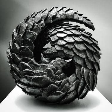 pangolin nocturn Sculpture by Steven Wilkins | Saatchi Art Pangolin Art, Animal Sculptures, Lion ...