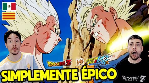 Espa Oles Reaccionan A Dragon Ball Latino Majin Vegeta Vs Goku