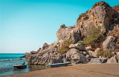 Depuis H Raklion Plage Tropicale Et For T De Palmiers De Preveli