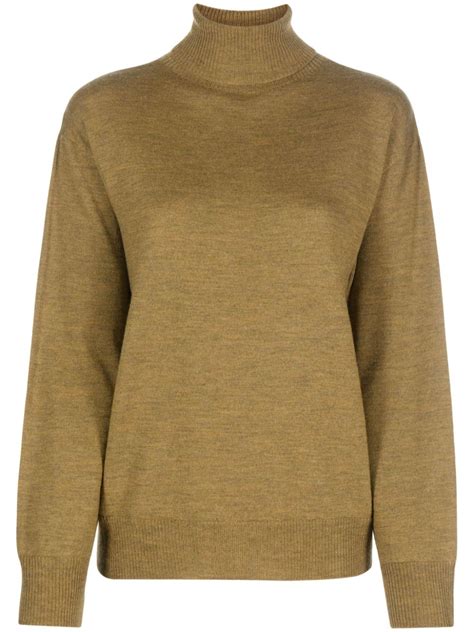 A P C Roll Neck Virgin Wool Jumper Farfetch