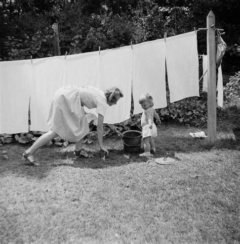 Laundry On The Line 1940s Clothes Line Vintage Laundry Retro Home