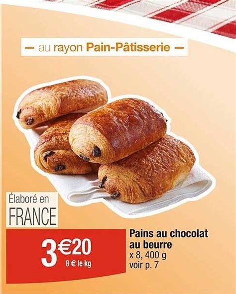 Promo Pains Au Chocolat Au Beurre Chez Cora Icatalogue Fr