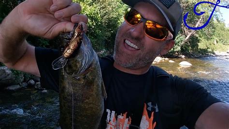 15 River Smallmouth BITE MY CRAWFISH LURE YouTube