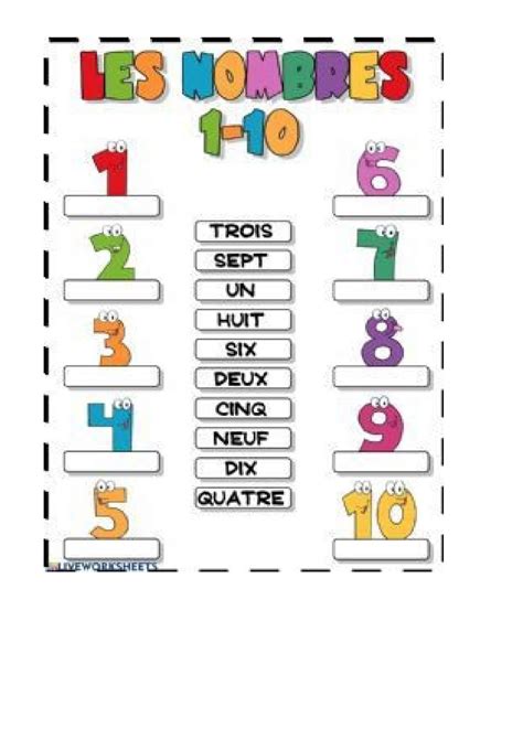 Ejercicios Practicos Frances Los Numeros En Frances Del Al Porn