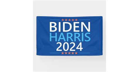 Biden Harris 2024 For President Us Election Banner Zazzle