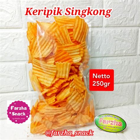 Jual Keripik Singkong Balado Gr Merk Tes Snack Kiloan Makanan Ringan