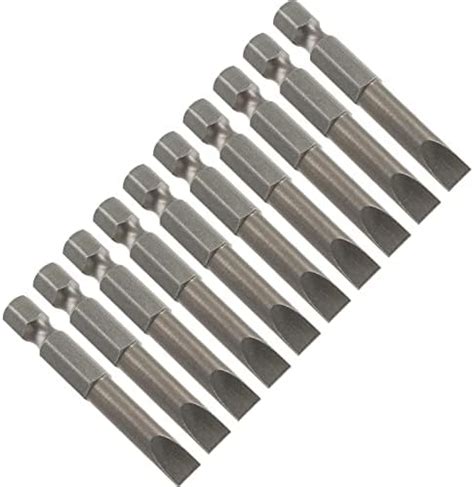 Uxcell Pcs Mm Slotted Tip Magnetic Flat Head Screwdriver Bits