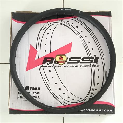 HITAM Rim Alloy Aluminum Rim V Rossi Type WM 160x21 Black Doff Shopee