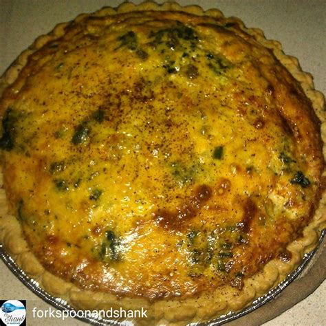 Broccoli & cheese quiche (pronounced: keesh). You had to be there...Recipe from Mom that I tried ...