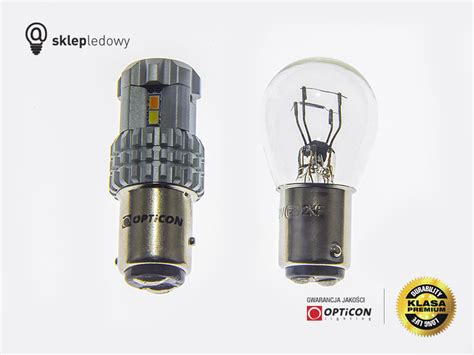 Żarówka Led P21 5W Bay15d 1157 12x SMD 3020 DUAL COLOR 6 6 CW OPTICON