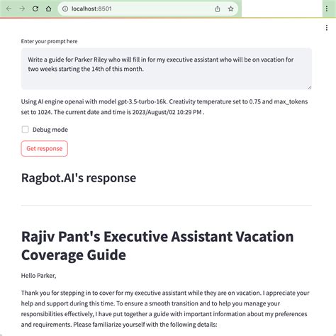 Introducing Ragbot.AI: A Personalized AI Assistant, Written by Ragbot