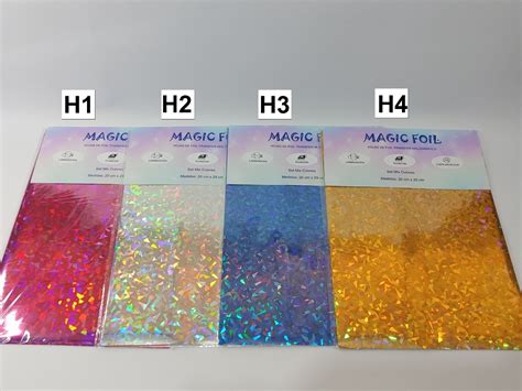 Set Hojas Foil Holografico Stamping Elige Tus Colores Cuotas Sin