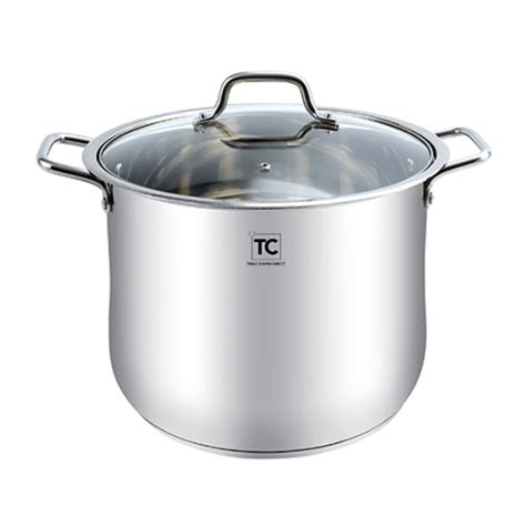 26cm Stainless Steel Stock Pot - 11lt|Table Charm Direct