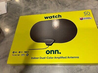 Onn Indoor Dual Color Amplified Antenna 50 Mile Range New In Box EBay