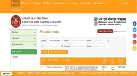 Esic Recruitment 2021 Government Jobs Out On These Posts Salary Will