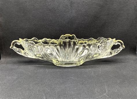 Vintage Jeannette Glass Gondola Bowl Etsy