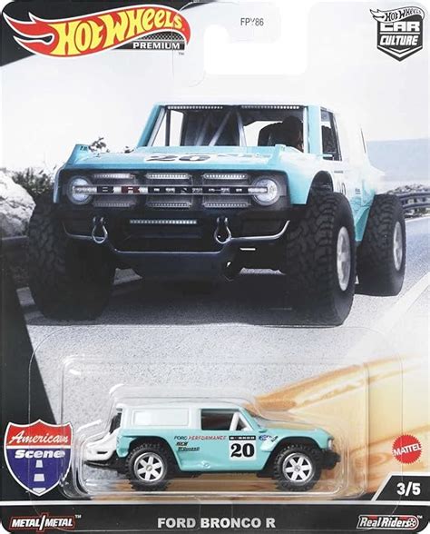 Amazon ホットウィール Hot Wheels カーカルチャー アメリカンシーン フォード ブロンコ R 才 HCK ミニカーダイキャストカー ホビー