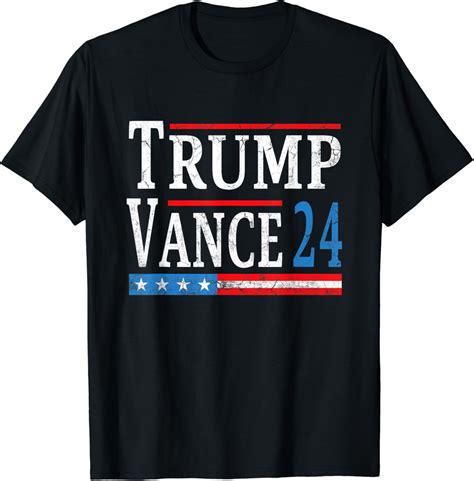 Trump Vance 2024 President Trump Supporter Re Election T Shirt