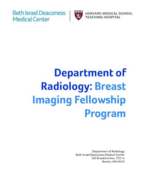 Pdf Department Of Radiology Breast Imaging Department Of