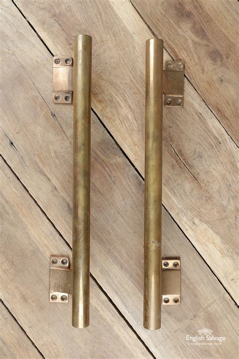 Pair Of Vintage Brass Door Pull Handles