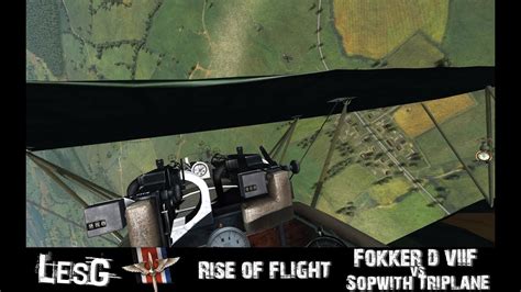 Rise Of Flight Fokker D Viif Vs Sopwith Triplane Youtube