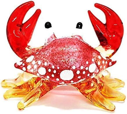 Amazon Witnystore Tiny Long Sparkling Red Crab Figurine